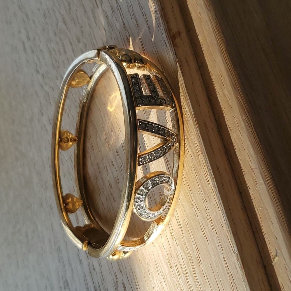 Vintage Swarovski Rhinestone LOVE Bracelet - Picture 6 of 6